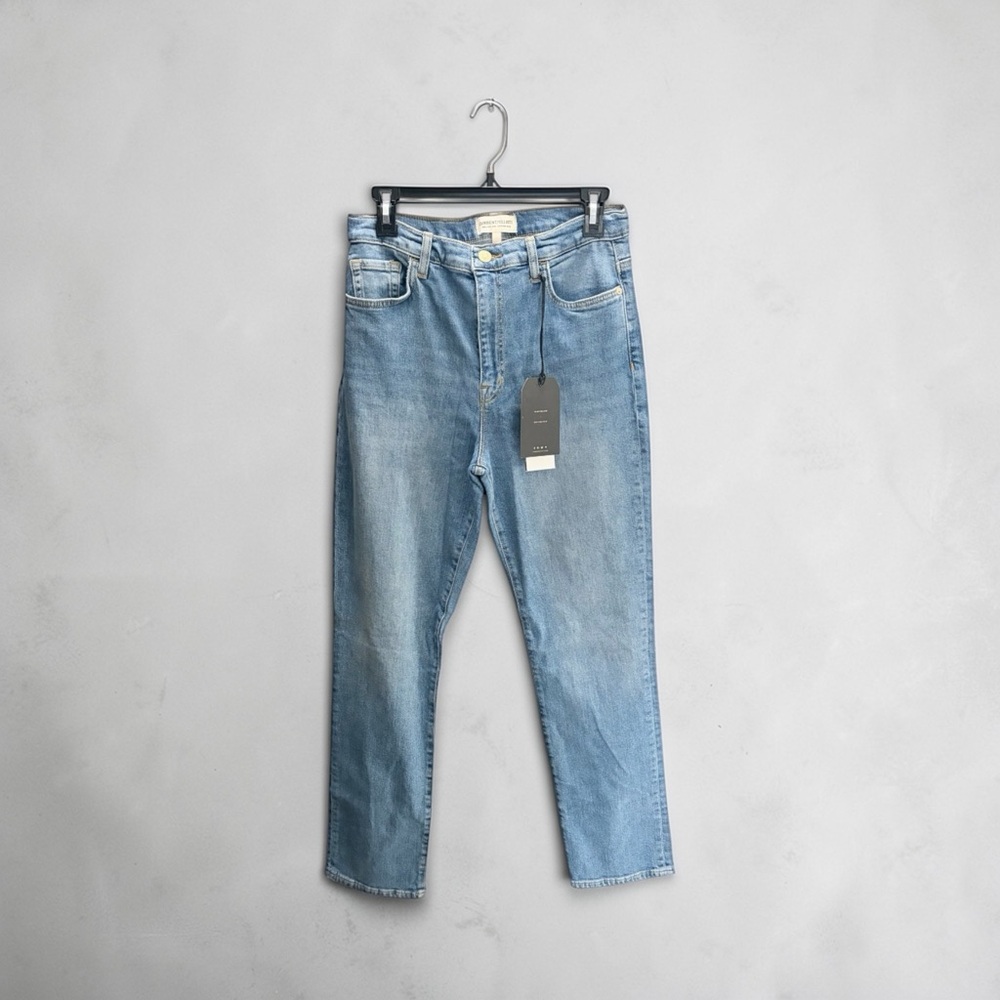 Current Elliott The Soulmate High Rise Slim Straight Jeans Serenity Blue sz 29